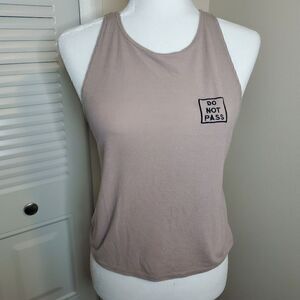 Sadie & Sage blush tan ribbed tank top Size Medium